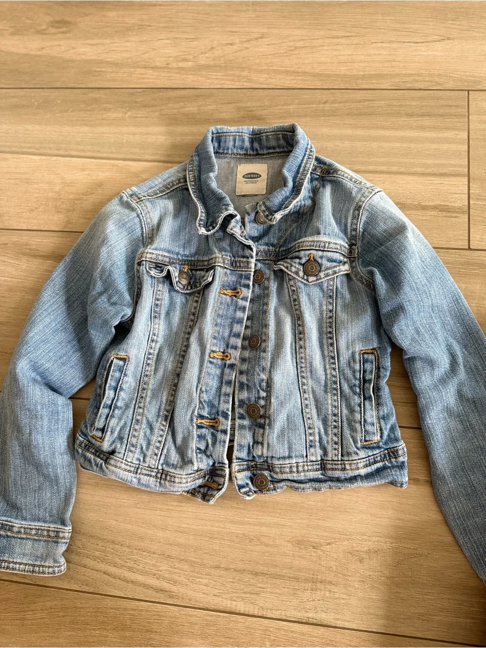 Girls Light Wash Denim Jacket & Lilac Denim Jacket Duo